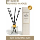 Mythic Nectar Bal Çubuklu Oda Kokusu 100 ml – Sıcak ve Lüks Uzun Süreli Koku Yayılımı - Krem - Beyaz - 1 Adet