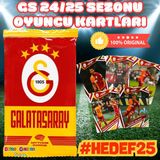 Mythos Cards Galatasaray 24/25 Oyuncu Karları - Gs Oyuncu Kartları - Futbolcu Kartları - Galatasaray #Hedef25