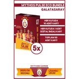 Mythos Cards Mythos Eco Bundle Galatasaray Pulse Futbolcu Kartları 2025/26 Aksesuar 5 Paket