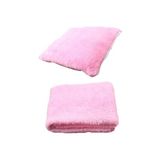 Mythriva 2 Li Set Battaniye ve Minder Kedi Uyku Yatağı Minderi (Pembe) - 100 x 100 x 10 cm
