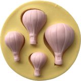 Mythriva 4 Lü Uçan Balon Şeklinde Silikon Pasta ve Seker Hamuru Kalibi 4X3X1 cm - 0,25 kg
