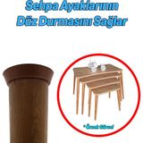 Mythriva 8 Adet Düz (Kahverengi) Zigon Sehpa Ayağı Orta Sehpa Tabanı Mobilya Masa Açılı Ayak Bağlantı Aparatı
