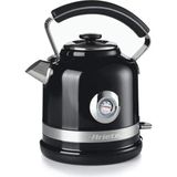 Mythriva Ariete Moderna Su Isıtıcı Siyah 2854/02 - Modern Kettle 1,7 Lt, 2000 Watt, Paslanmaz Çelik Gövde, Su Sıcaklığını Gösteren Termometre, 360° Kablosuz Taban, Ergonomik Tasarım ve Tutma Sapı