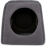 Mythriva Bypet Üç Fonksiyonlu Katlanabilir Kedi Evi, Gri - 100 x 100 x 10 cm