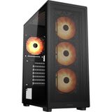 Mythriva Cougar MX220 650W 80+ 4x Rgb CGR-2AC8B-RGB Mid-Tower Temperli Cam Siyah Gaming (Oyuncu) Kasa - 130 W