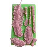 Mythriva Dekoratif Tüyler Şeklinde Silikon Şeker Hamuru ve Sabun Kalıbı 15,5X5X1 cm DOP13678428IGO
