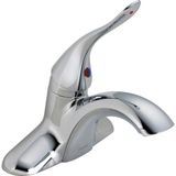 Mythriva Delta Faucet Ticari 511LF-HDF Klasik Tek Kolu Centerset Banyo Bataryası Az Açılır Pencere, Krom 5 x 6.5 x 5 Inç