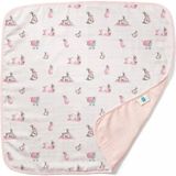 Mythriva Deux Lapins Bébé Lapin Rose Çift Kat Müslin BATTANIYE%100 Pamuk - 58 x 42 cm - 1 x 32 x 27 cm