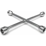 Mythriva Dörtlü Istavroz Bijon Anahtarı, Döküm Çelik, Araba Lastik Değişimi Için, 17-19-21-23 mm - 001-Renkli