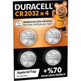 Mythriva Duracell Cr 2032 Lityum Düğme Pil (4’lü Paket) – 3V, (CR2032)