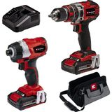 Mythriva Einhell Akülü Darbeli Vidalama Seti TP-18V Twin Pack Bl,power X-Change (18V, Saklama Çantası, 2 x Akü ve Şarj Cihazı Dahil - Tp-Cd 18/50 Li-I + Tp-Cı 18 Li Kömürsüz Matkap ve Vidalama Seti) - 4514209