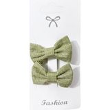 Mythriva Gidego Accessories Keten Fiyonk Klipsli Toka, Yeşil, Tek Ebat - 2016