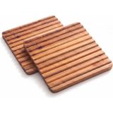 Mythriva Ironwood Gourmet Sedona Trivet, 2'li Set Akasya Ahşap Sıcak Bulaşıklık - 0 - 19 L