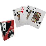 Mythriva Kırmızı Pvc Plastik Su Geçirmez Jumbo Blackjack Iskambil Oyun Kağıdı CIN443KR - (DipCamo)Charcoal-White