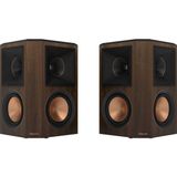 Mythriva Klipsch RP-502S Iı Surround Ses Hoparlörü (Çift) - Titanyum Lts Tweeter, Surround Sound Speakers, 90° x 90° Silikon Kompozit Tractrix® Horn, Sağlam, Esnek ve Çıkartıp Takılabilen Ön Izgara, Ceviz - Altın