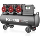 Mythriva Kobb KBK100S 6.0hp 100LT 8bar Üç Motorlu Yağsız Sessiz Taşınabilir Hava Kompresörü