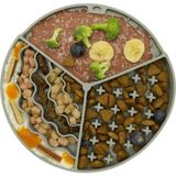 Mythriva Köpek ve Kedi Için Yavaş Yeme ve Yalama Matı Gıda Sınıfı Silikon Can Sıkıntısı Azaltıcı-Pizza Desen