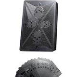 Mythriva Kurukafa Tasarımlı Kaygan Plastik Su Geçirmez Iskambil Kağıdı - (DipCamo)Charcoal-White