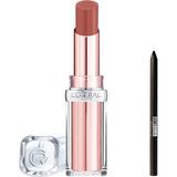Mythriva L'oréal Paris Glow Paradise Balm-In-Lipstick - Işıltı Veren Nude Tonlu Ruj 191 Nude Heaven & Maybelline Tattoo Mini Jel Göz Kalemi Hediyeli