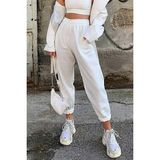 Mythriva Madmext Mad Girls Beyaz Paça Lastikli Oversize Kadın Eşofman MG324,BEYAZ L - 0 Siyah - 0 - 1 Yaş