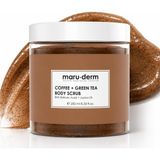 Mythriva Maruderm Kahve ve Yeşil Çay Özlü Vücut Peelingi – Bha & Jojoba Yağı ile Arındırıcı, Söğüt Kabuğu Özütlü Peeling, 250 ml
