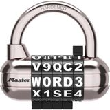 Mythriva Master Lock Asma Kilit, Kendi Word Şifreli Kilidinizi Ayarlayın, 2-1/2 Inç Geniş, Siyah, 1534DBLK - 0 - 2 Yaş - 001 - Beyaz