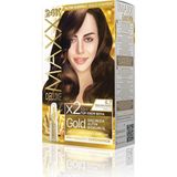 Mythriva Maxx Deluxe Gold Serisi 24K Altın Parçacıklı Serum ile 1 Kutu 2 x 50 ml ve Geliştiriciler Saç Boyası (Çikolata Kahve 6.7)
