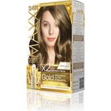 Mythriva Maxx Deluxe Gold Serisi 24K Altın Parçacıklı Serum ile 1 Kutu 2 x 50 ml ve Geliştiriciler Saç Boyası (Fındık Kabuğu 7.3)