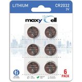 Mythriva Maxycell CR2032 3V Lityum Düğme Pil - Saatler, Araç Anahtarlıkları, Fitness Takip Cihazları ve Uzaktan Kumandalar Için Uzun Ömürlü ve Güvenilir Güç (Airtag ile Uyumlu) - Sızdırmaz Tasarım - 6'lı Paket