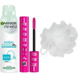 Mythriva Maybelline New York Lash Sensational Firework Maskara & Mineral Doğal Ferahlık Sprey Deodorant & Duş Lifi Hediyesi - 001 Brown