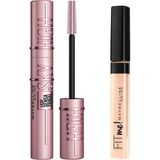Mythriva Maybelline New York Lash Sensational Sky High Maskara + Fit Me Kapatıcı - 15 Fair - 001 Brown