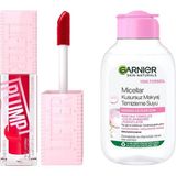 Mythriva Maybelline New York Lifter Plump Dudak Parlatıcısı- 004 Red Flag & Garnier Micellar Kusursuz Makyaj Temizleme Suyu (100 Ml)