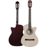 Mythriva Midex CG-395NT Natural Renk Kesik Klasik Gitar 4/4 Yetişkin Boy Sap Ayarlı Full Set - 3 Renk Sunburst