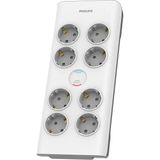 Mythriva Philips SPN7080WA/62 8'li Akım Korumalı Priz 2 mt Kablo (3680 W 16 A)