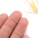 Mythriva Pogo Pin P50-B1 100 Adet Set Altın Kaplama Yaylı Test Probu Pim 3A 0.5mm Programlayıcı Prob Arm Pic Atmel Eprom Flash Bios - Ahşap