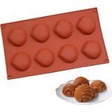 Mythriva Siliko World Silikon Kek Muffin Çikolata Sabun Mum Epoksi Kalıbı Silikon Kalıp, Kiremit - 0,700 gr