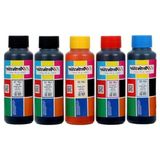 Mythriva Tanklı Yazıcı Mürekkep Seti, 5X100GR Uyumlu - 000-Siyah