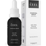 Mythriva The Ceel Aha Bha Aktif Kömürlü Siyah Yüz Serumu 30 Ml, Niacinamide Içeren Gözenek Sıkılaştırıcı ve Leke Karşıtı Günlük Peeling, Siyah Nokta ve Cilt Kusur Azaltıcı