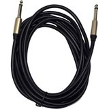 Mythriva Tr 3 Metre Gitar Jak Kablosu 6.3mm (1/4) Konektör Elektro Gitar Bas Gitar ve Klavye ile Uyumlu Amfi Mikser Bağlantısı Kablosu