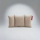 Mythriva Tr Beltri Bel Destek Yastığı Üç Bölümlü Bel Sırt Destek Minderi Yıkanabilir Ofis Araç Koltuk Yastığı Bej - 10 x 10 cm - 0002R72