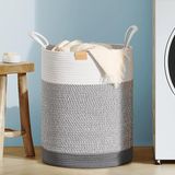 Mythriva Tr Naturaweave Jüt Hasır Kirli Sepeti Banyo Sepeti Giyisi Havlu Battaniye Dergi Oyuncak Düzenleyici Saksı Sepet Organizer Hafif Kulp Detaylı Yumşak ve Dayanıklı Karavan Organizeri (Gri-Kırçıl) - 00-Siyah - Beyaz