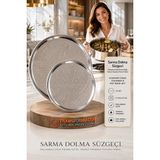 Mythriva Transformacion 2'li Sarma Dolma Süzgeci, Paslanmaz Çelik Pişirme Altlığı, Yanmaz Yapışmaz Tencere Tabanı 719157 - 0 - 19 L