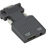 Mythriva VGA To HDMI Adaptörü 1080P Full Hd HDMI Dönüştürücü - 0-Bordo