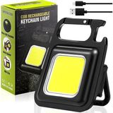 Mythriva Wellhise Mini Taşınabilir LED Çok Fonksiyonlu Fener, Yüksek Lümen, Cob Anahtarlık, Dış Mekan Için Şarj Edilebilir Acil Durum Işığı, Mini Kamp Feneri