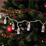 Mythriva Yılbaşı LED Zincir Işık Cam Şişe 165CM 10 Ampul AST6003 - 1 x 100 cm - 00 Beyaz