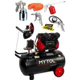 MYTOL 1,5 Hp Süper Sessiz Yağsız Hava Kompresörü Ve Havalı Alet Seti Hızlı Dolum
