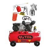 MYTOL 200 Litre Hava Kompresörü 8 Bar 3 Hp Ve 5 Parça Havalı Alet Seti