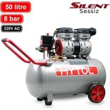 Mytol EWS50B Sessiz Hava Kompresörü 50 Lt 8 Bar 1.0 Hp Yüksek Verimlilik ve Yağsız Özellik