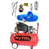 MYTOL Iş-aletleri 8 Bar Ve 15 Metre Sprel Hava Hortumu Tabancası 50 Litre Hava Kompresörü