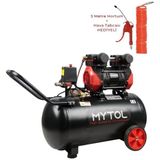 Mytol Yüksek Hızlı 50L 1,5hp Yağsız Kompresör 8 Bar Hava Hacmi 5mt Hortum ve Tabanca